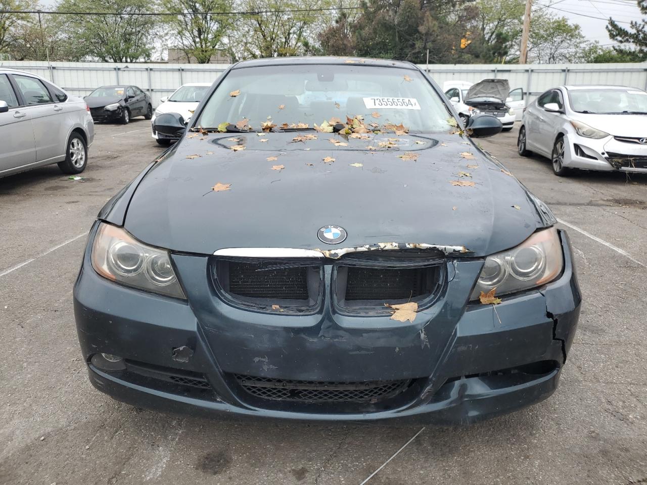 2008 BMW 3er VIN WBAVC53568FZ85508 Copart auction photo, front end damage thumbnail 5