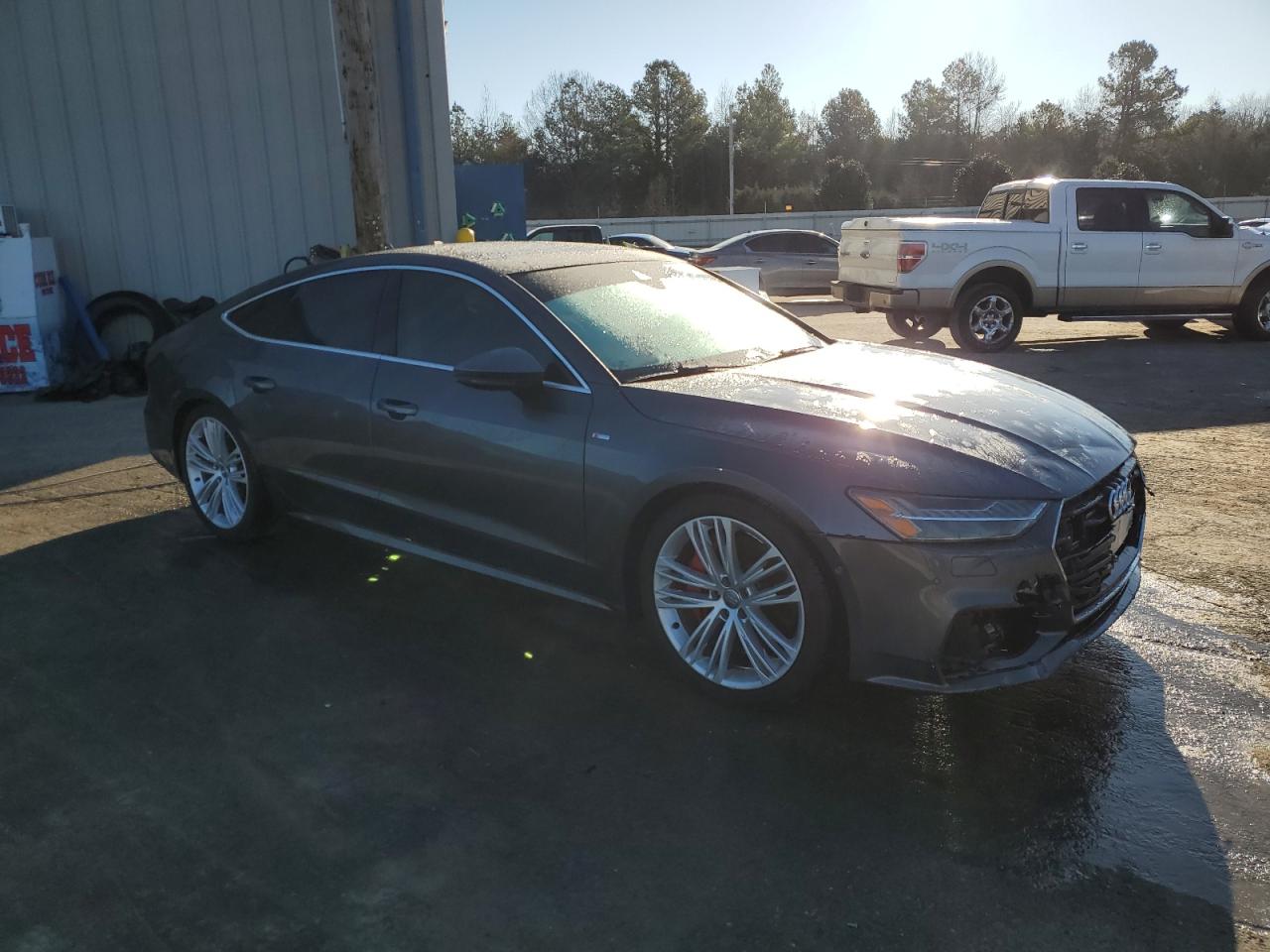 2020 Audi A7 VIN WAUU2AF25LN026608 Copart auction photo, side / front end damage thumbnail 4