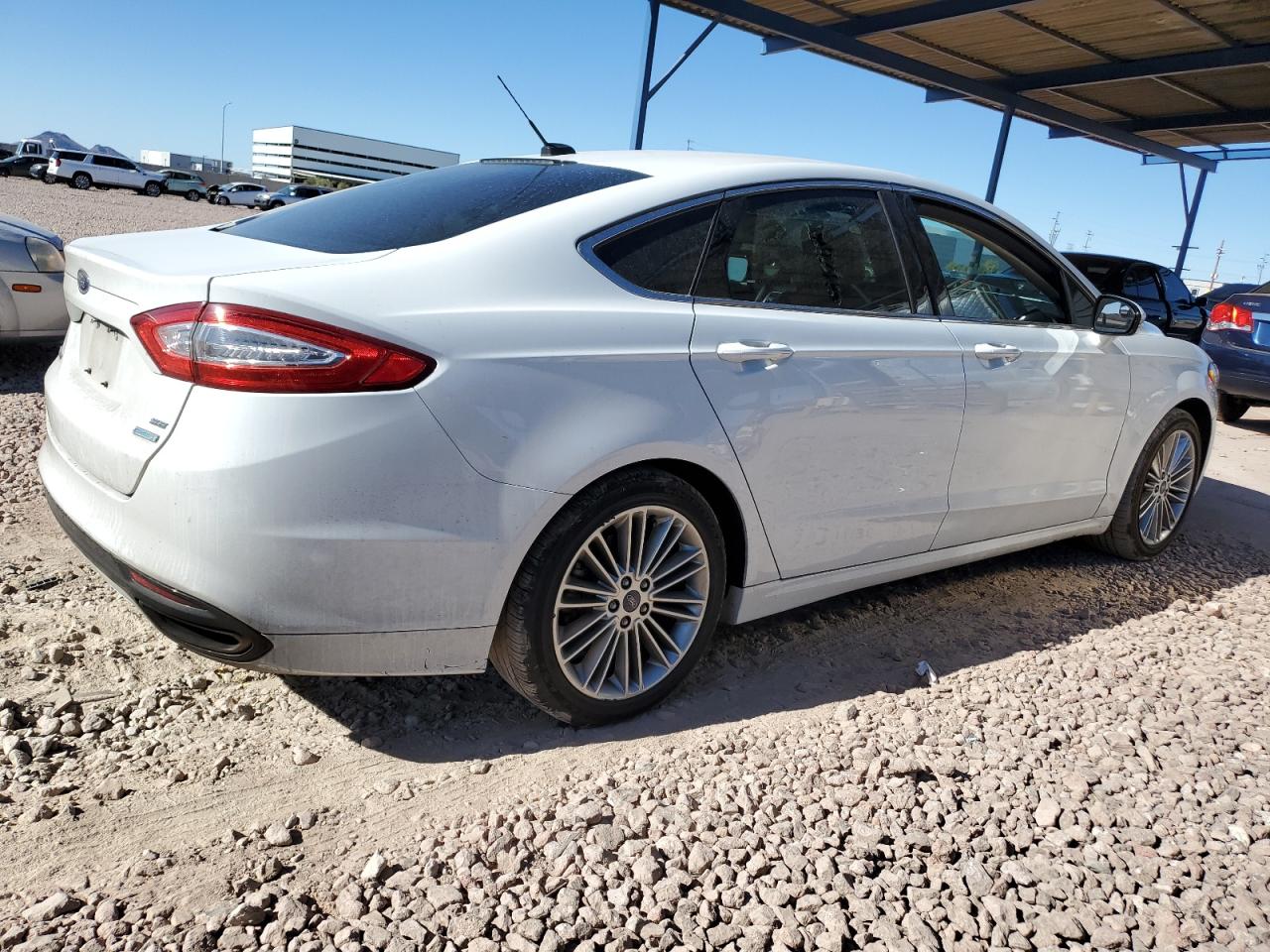 2013 Ford Fusion VIN 3FA6P0H90DR185297 Copart auction photo, front end / side damage thumbnail 3