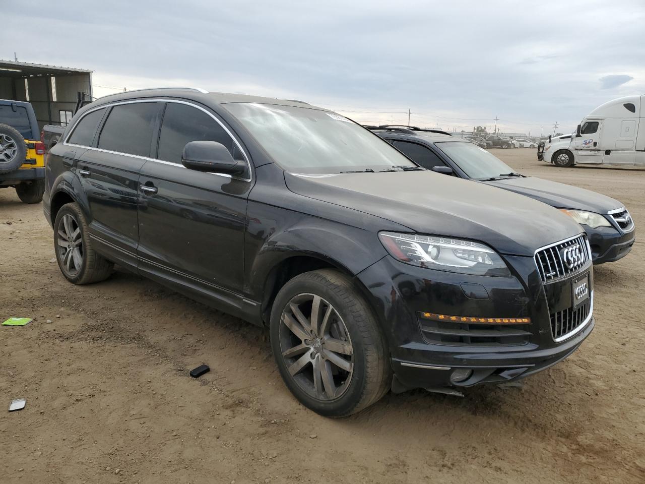 2014 Audi Q7 VIN WA1LGAFEXED001104 Copart auction photo, front end damage thumbnail 4