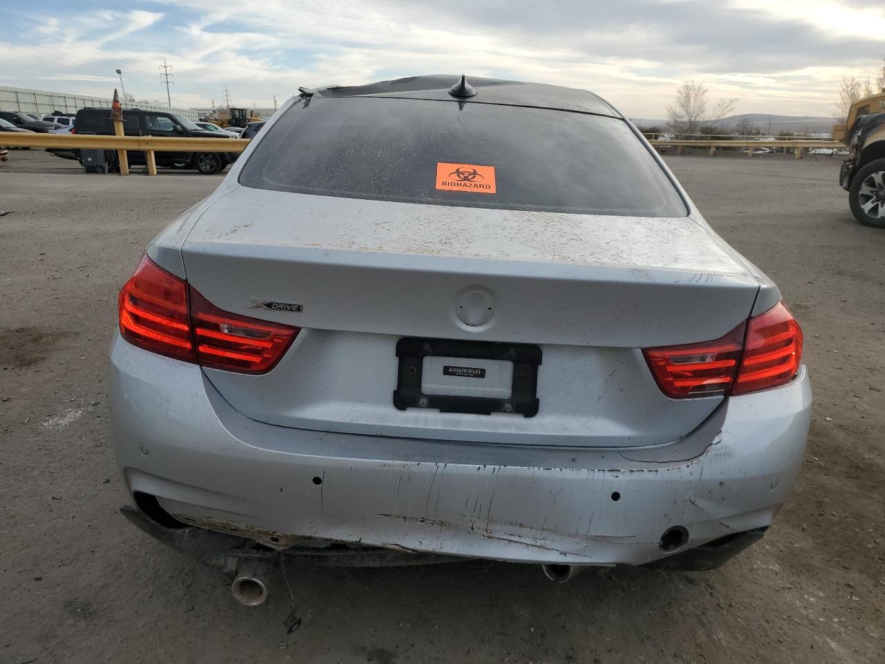 2016 BMW 4er VIN WBA3R5C50GK374062 Copart auction photo, rollover damage thumbnail 6