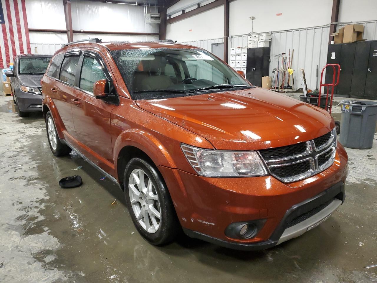 2014 Dodge Journey VIN 3C4PDCBG3ET227918 Copart auction photo, rear end damage thumbnail 4