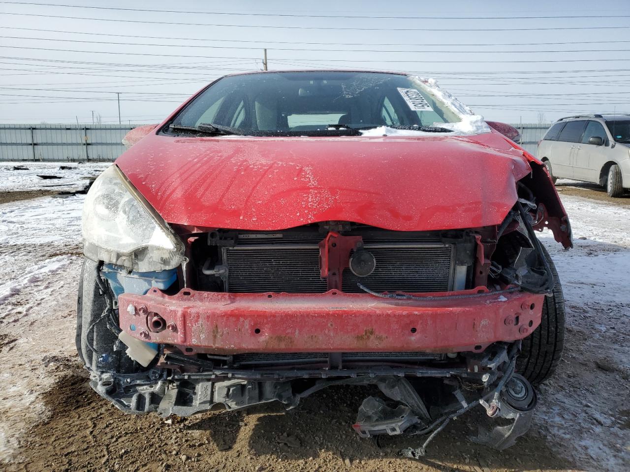 2014 Toyota Prius VIN JTDKDTB33E1068087 Copart auction photo, front end / minor dent/scratches damage thumbnail 5