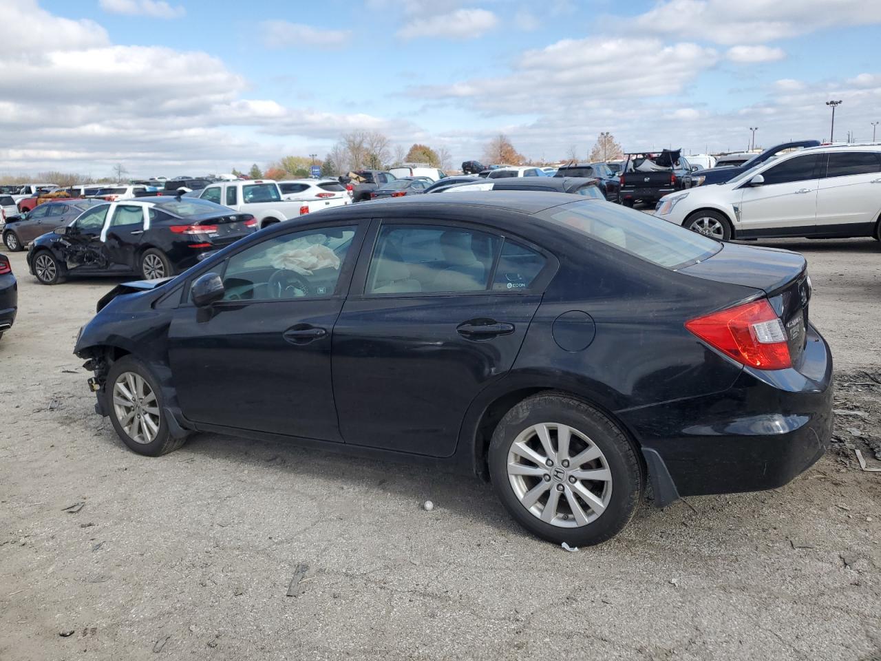 2012 Honda Civic VIN 19XFB2F81CE101539 Copart auction photo, front end / mechanical damage thumbnail 2