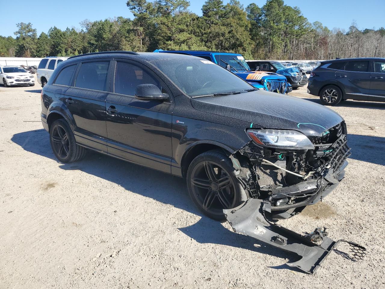 2013 Audi Q7 VIN WA1DGAFE1DD006436 Copart auction photo, front end damage thumbnail 4