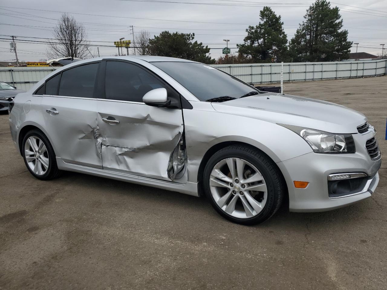 2015 Chevrolet Cruze VIN 1G1PG5SB9F7144905 Copart auction photo, side / front end damage thumbnail 4