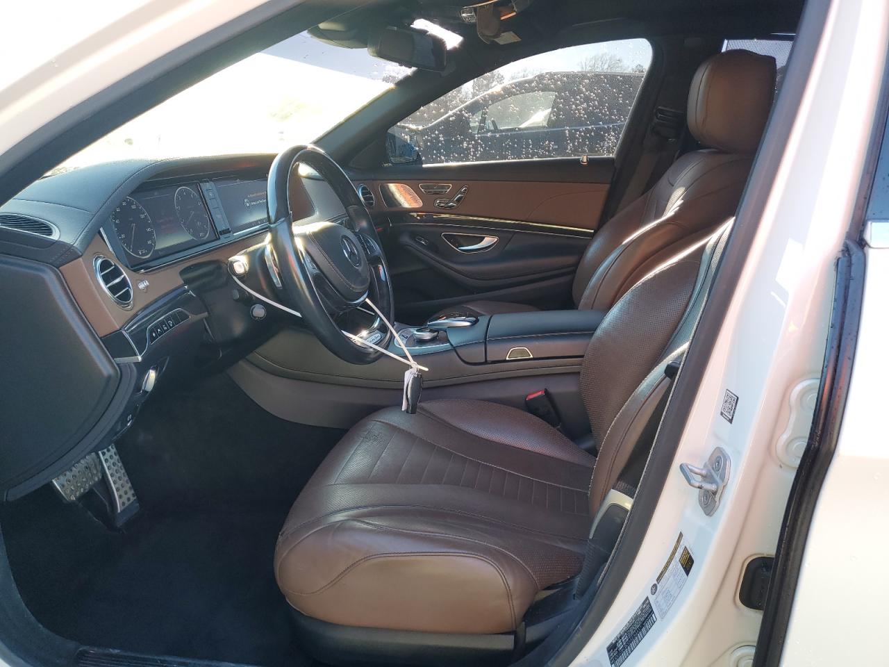 2016 Mercedes-Benz S-klasse VIN WDDUG8CB0GA230317 Copart auction photo, front end damage thumbnail 7