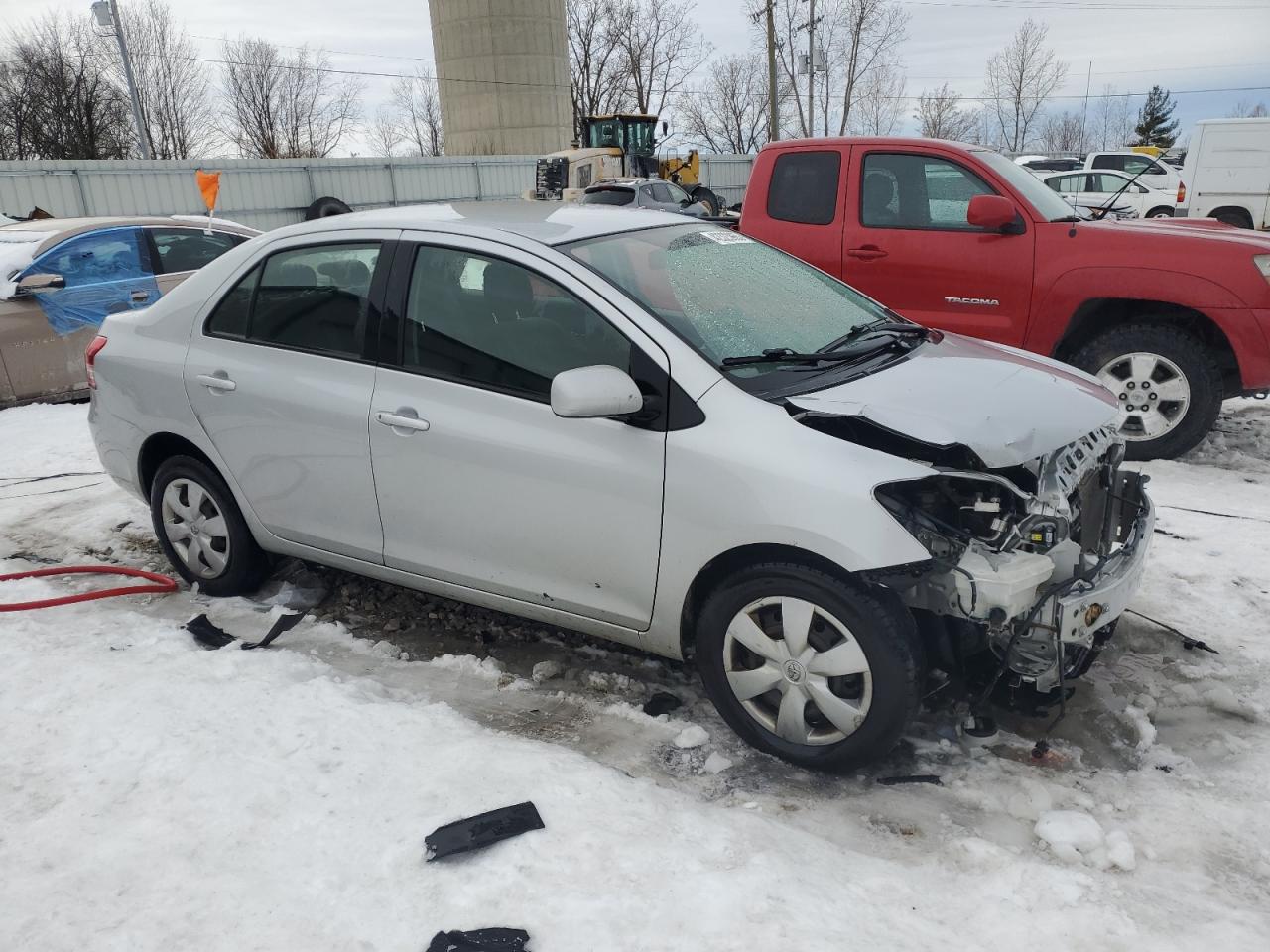 2008 Toyota Yaris VIN JTDBT923481285240 Copart auction photo, front end damage thumbnail 4