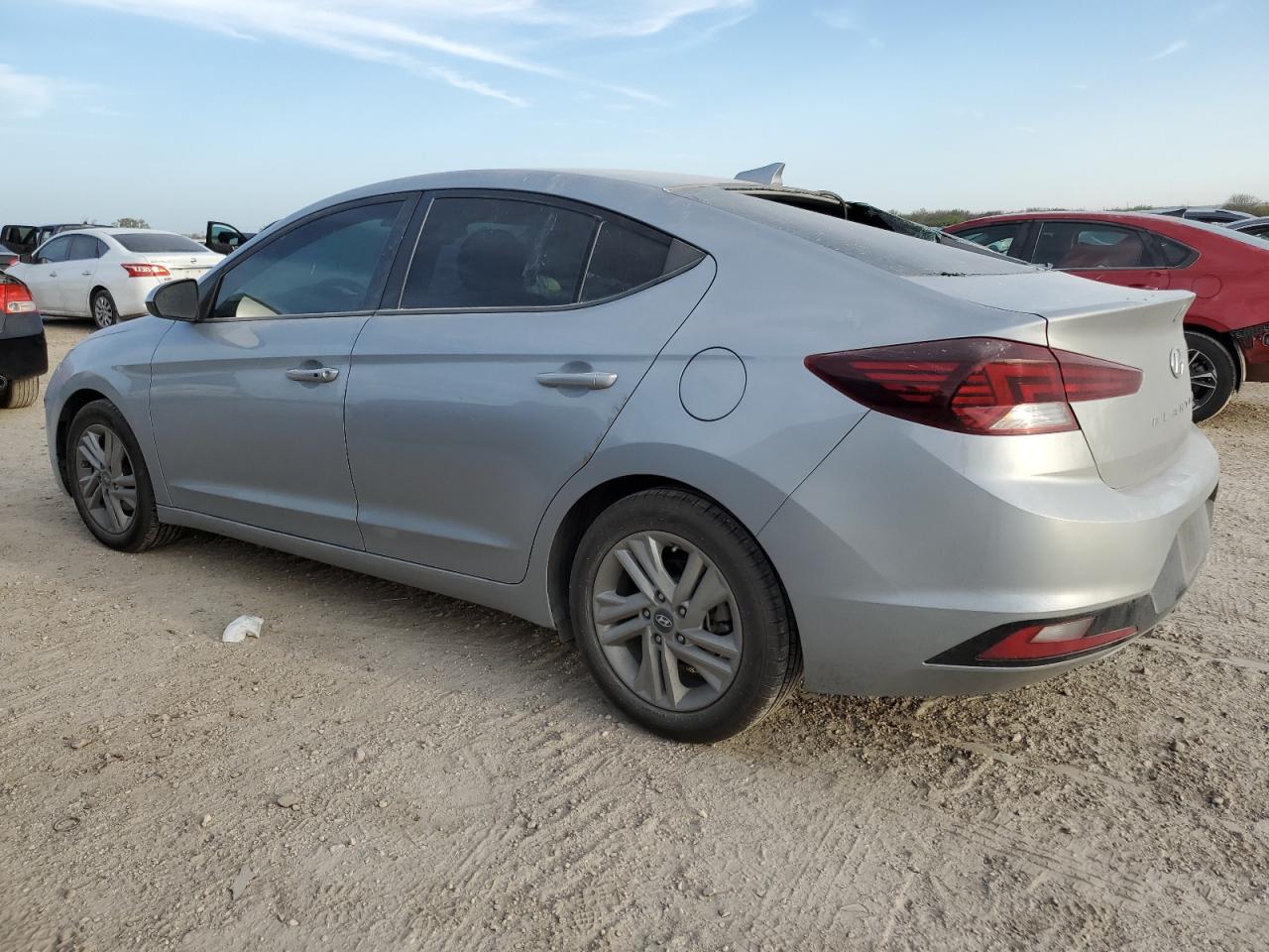 2020 Hyundai Elantra VIN KMHD84LF2LU968725 Copart auction photo, front end / rear end damage thumbnail 2