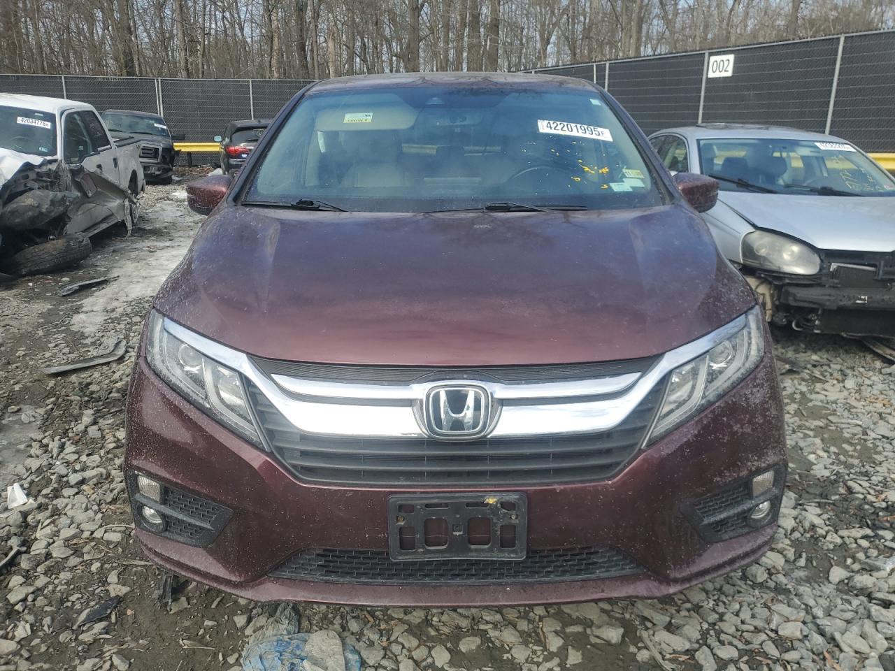 2019 Honda Odyssey VIN 5FNRL6H73KB103212 Copart auction photo, rear end damage thumbnail 5