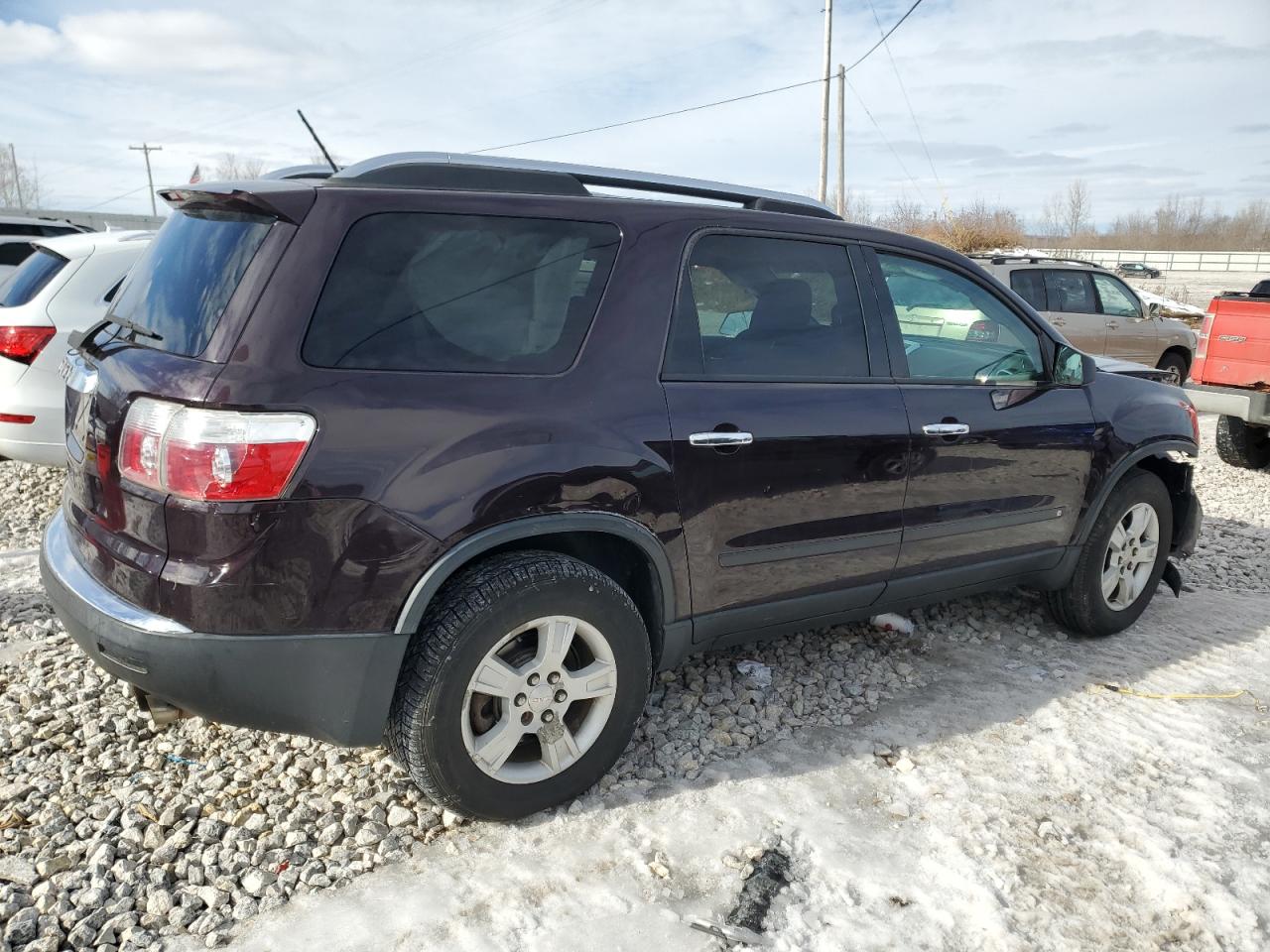 2009 GMC Acadia VIN 1GKER13D69J117898 Copart auction photo, front end damage thumbnail 3