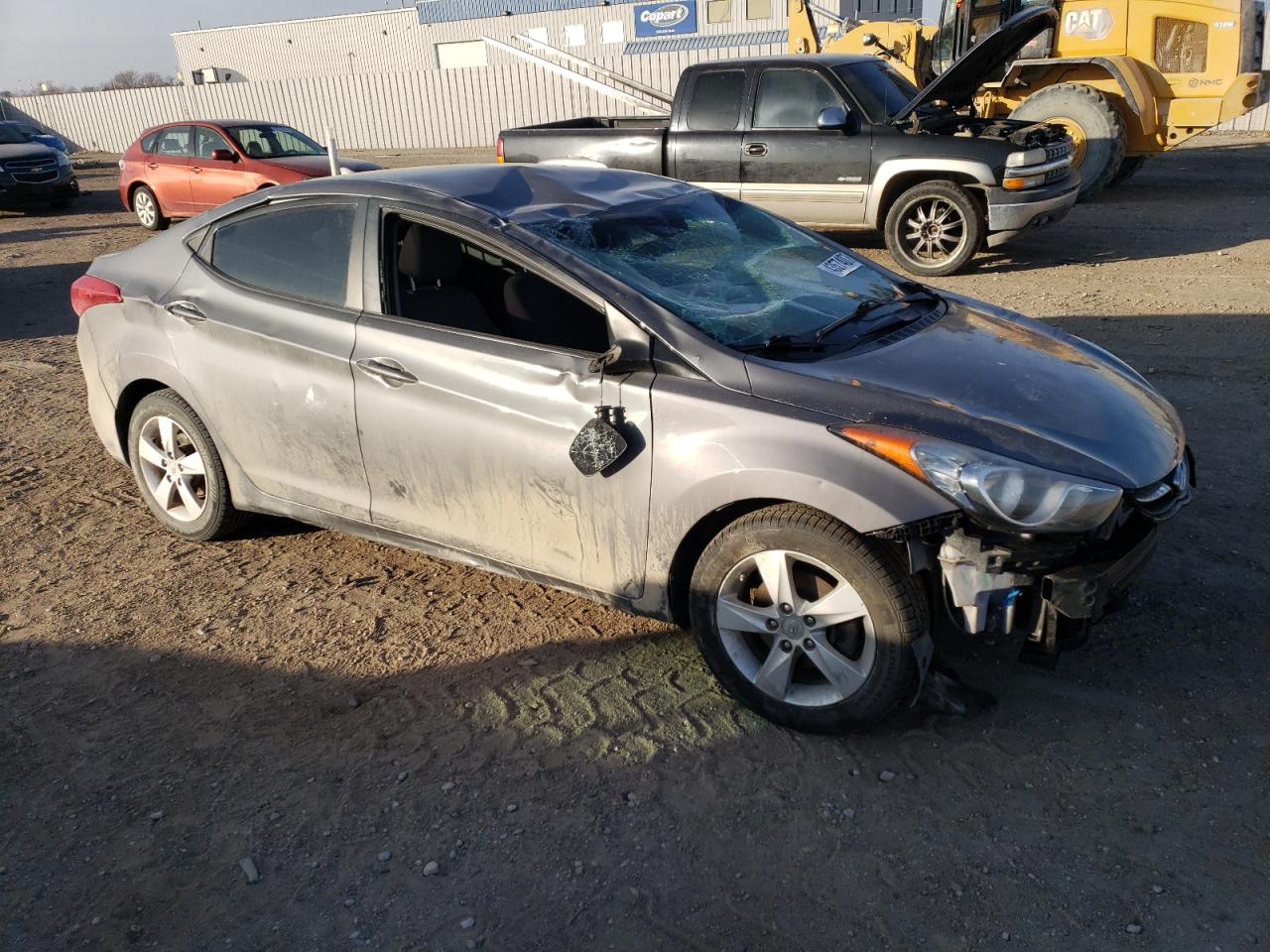 2013 Hyundai Elantra VIN 5NPDH4AE0DH371793 Copart auction photo, all over / hail damage thumbnail 4