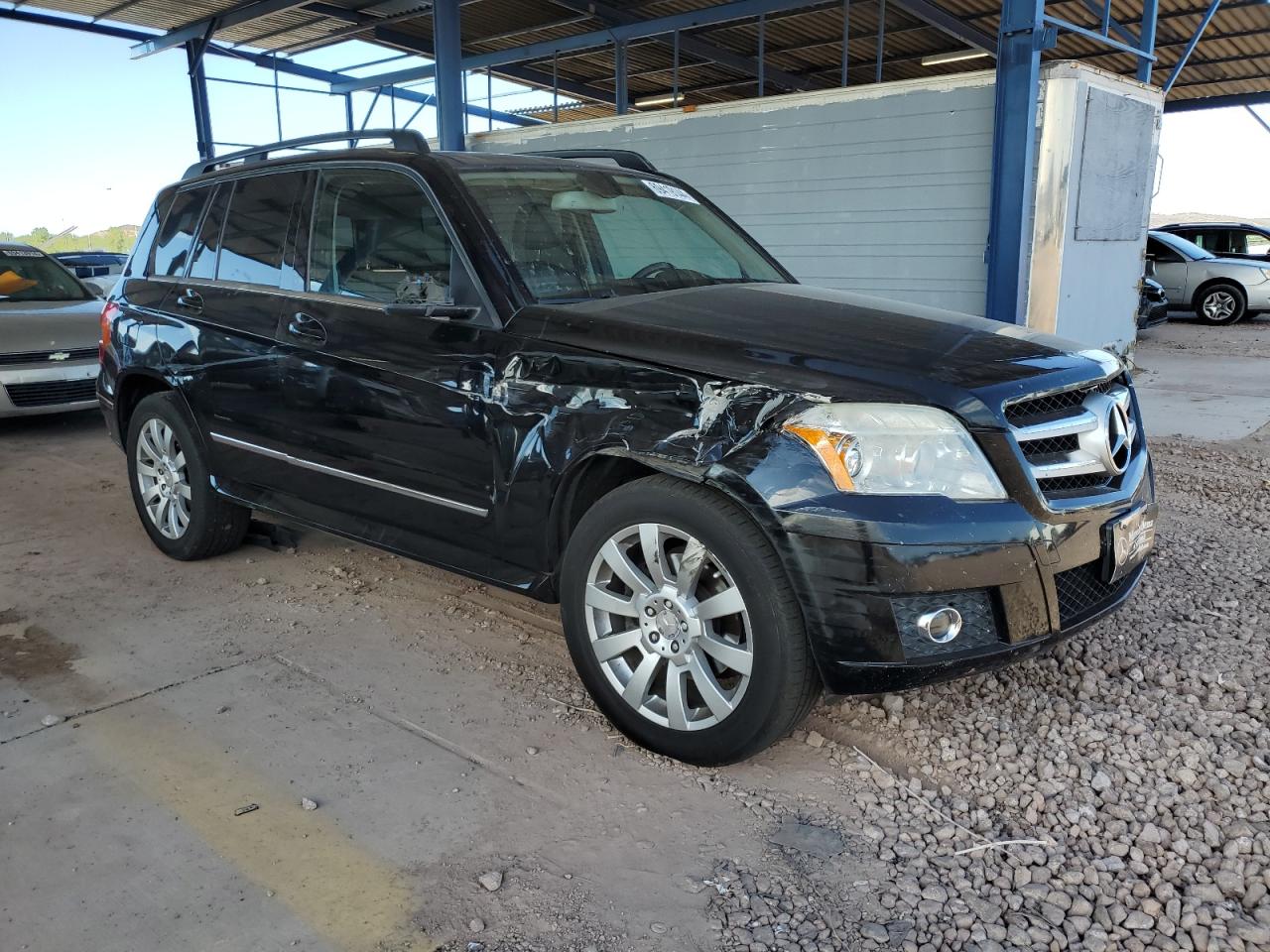 2010 Mercedes-Benz GLK-klasse VIN WDCGG5GB0AF460279 Copart auction photo, front end / side damage thumbnail 4