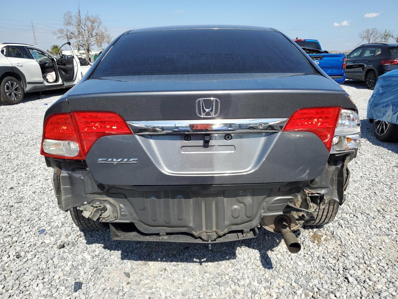 2011 Honda Civic VIN 19XFA1F59BE050048 Copart auction photo, rear end damage thumbnail 6