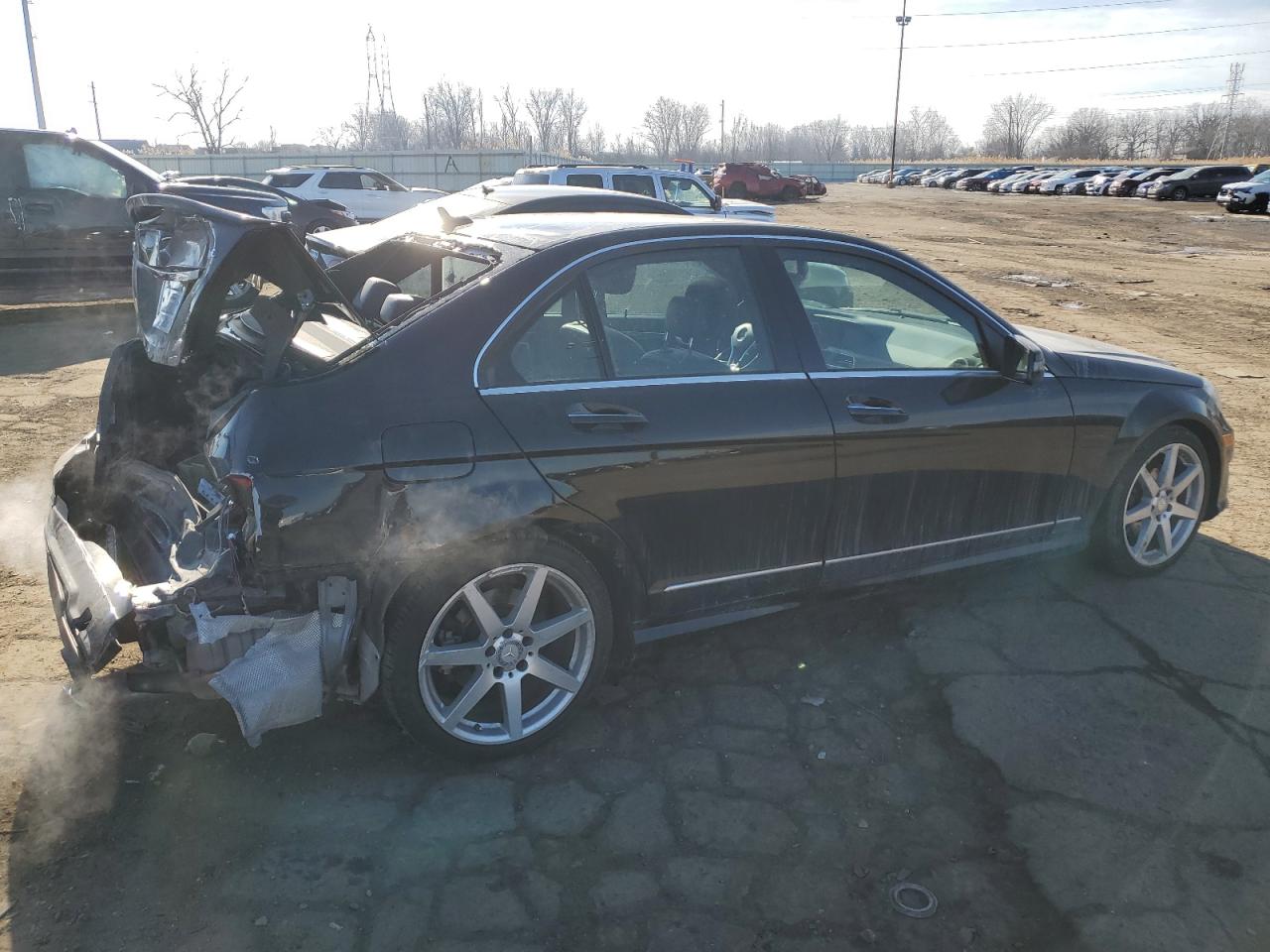 2014 Mercedes-Benz C-klasse VIN WDDGF8AB5EA944699 Copart auction photo, rear end damage thumbnail 3