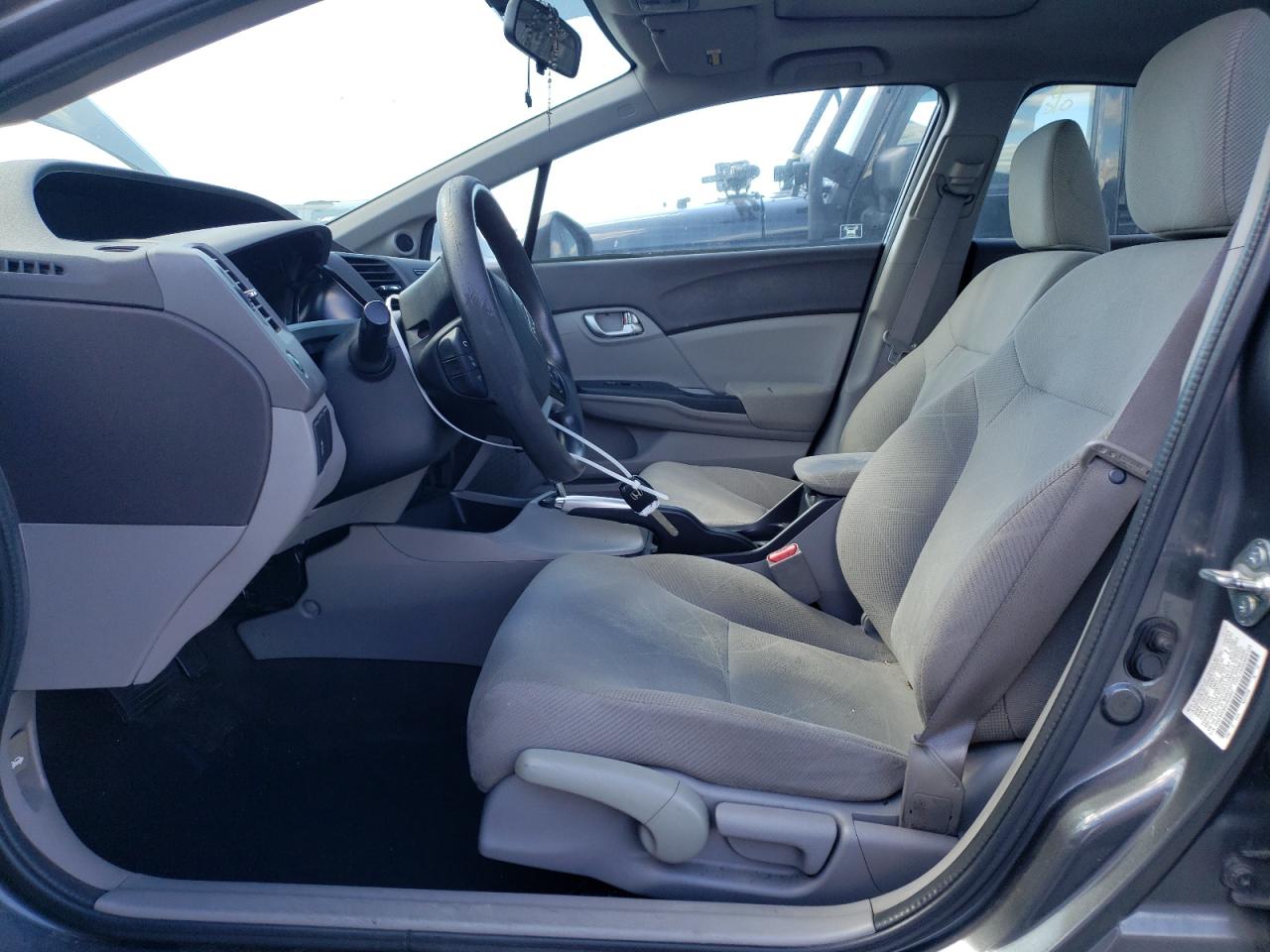 2012 Honda Civic VIN 2HGFB2F8XCH610647 Copart auction photo, front end / side damage thumbnail 7