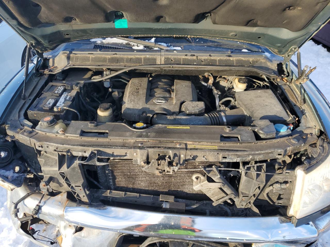 2005 Nissan Titan VIN 1N6AA07B75N525086 Copart auction photo, front end / minor dent/scratches damage thumbnail 11