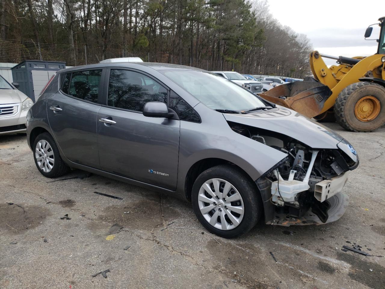 2015 Nissan Leaf VIN 1N4AZ0CPXFC319888 Copart auction photo, front end damage thumbnail 4