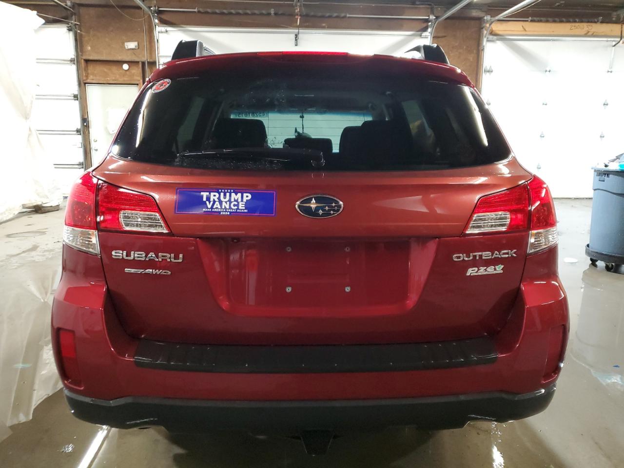2012 Subaru Outback VIN 4S4BRBGC6C3235009 Copart auction photo, front end / side damage thumbnail 6