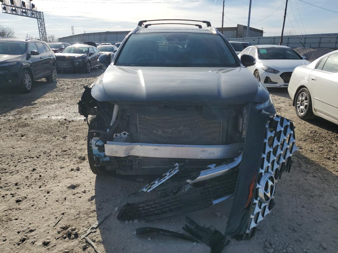 2022 Hyundai Santa Fe VIN 5NMS3DAJ0NH476500 Copart auction photo, front end damage thumbnail 5
