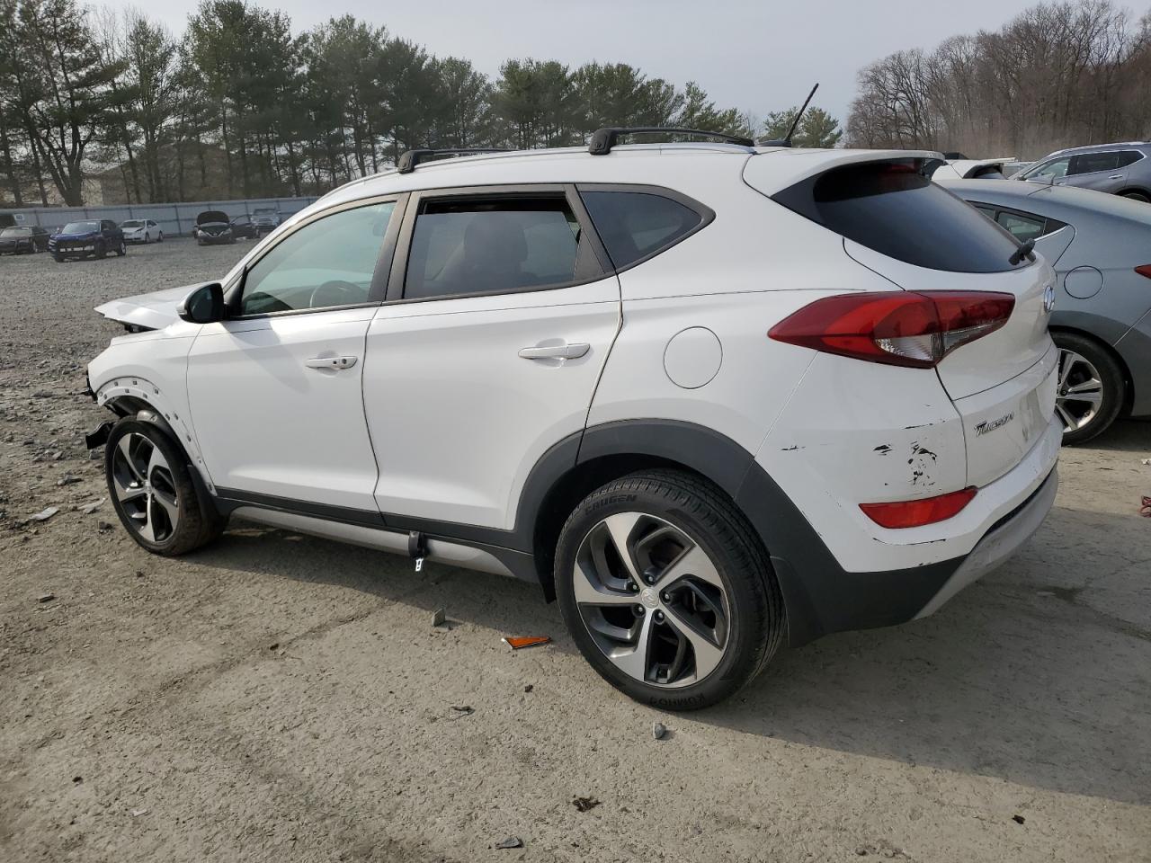 2017 Hyundai Tucson VIN KM8J3CA22HU279819 Copart auction photo, front end / rear end damage thumbnail 2
