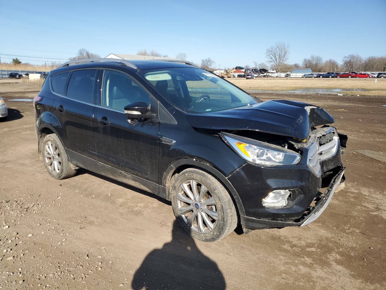 2018 Ford Escape VIN 1FMCU9J91JUB07647 Copart auction photo, front end damage thumbnail 4
