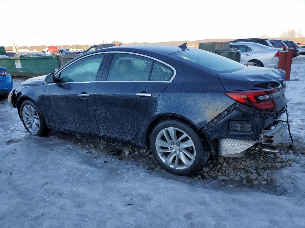 2014 Buick Regal VIN 2G4GN5EX5E9316859 Copart auction photo, front end / rear end damage thumbnail 2