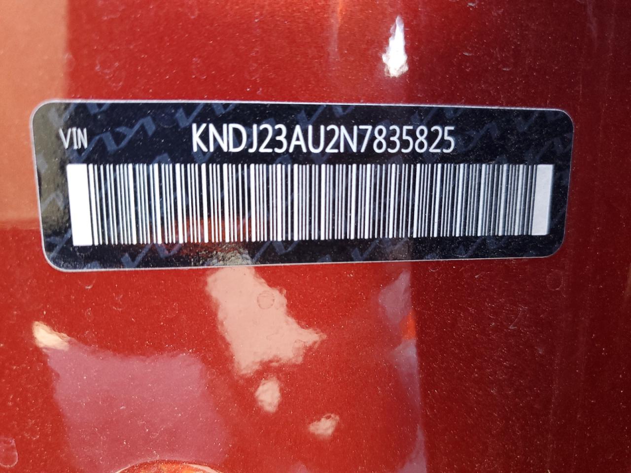 2022 KIA Soul VIN KNDJ23AU2N7835825 Copart auction photo, rear end / side damage thumbnail 12