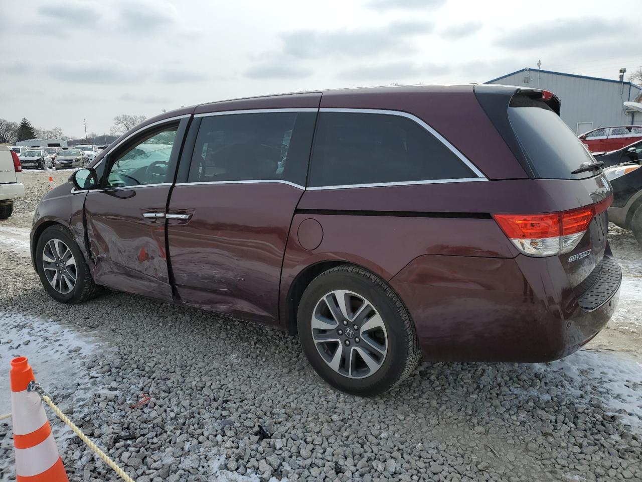 2015 Honda Odyssey VIN 5FNRL5H90FB068548 Copart auction photo, side damage thumbnail 2