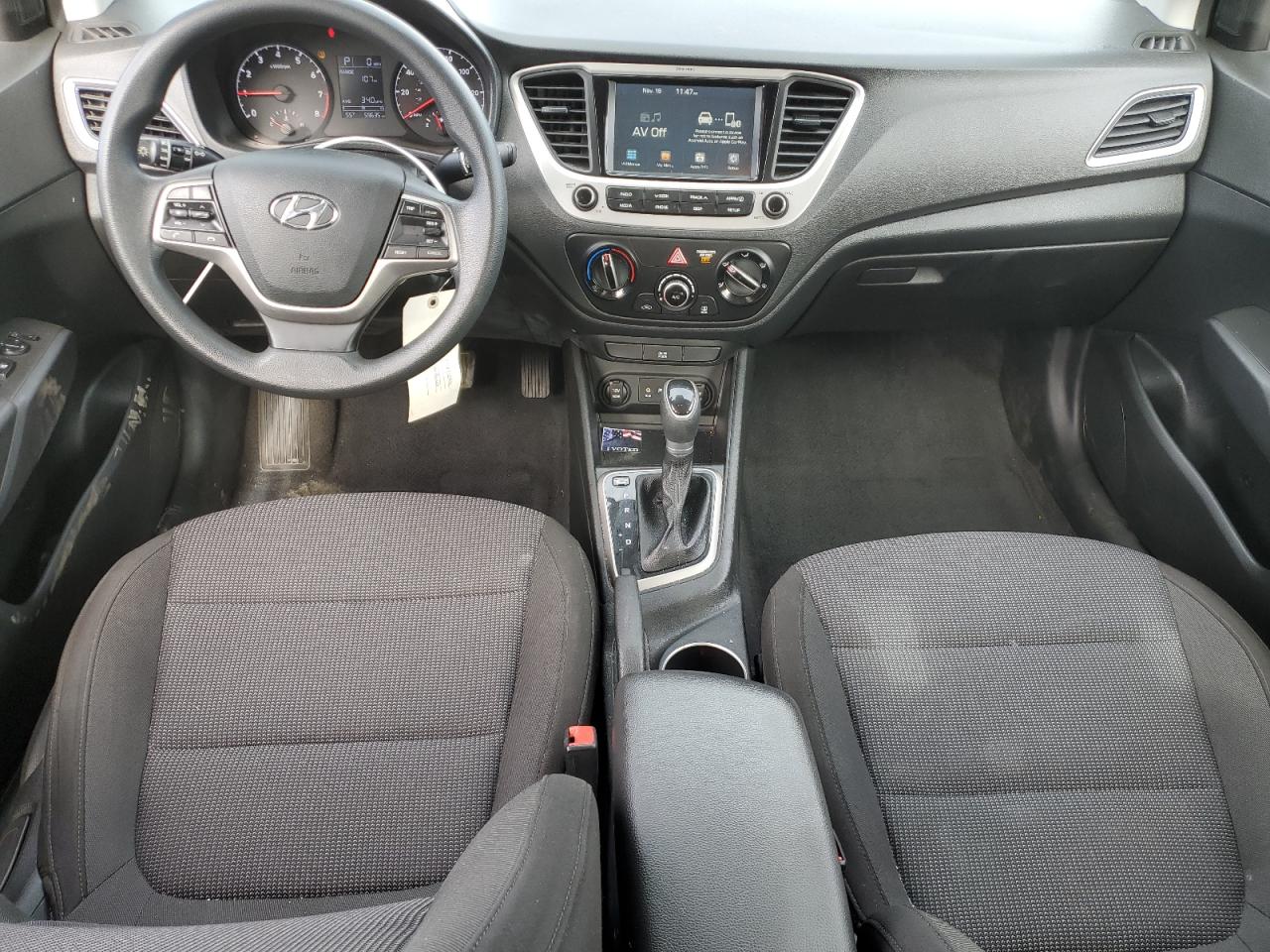 2020 Hyundai Accent VIN 3KPC24A6XLE100829 Copart auction photo, side damage thumbnail 8