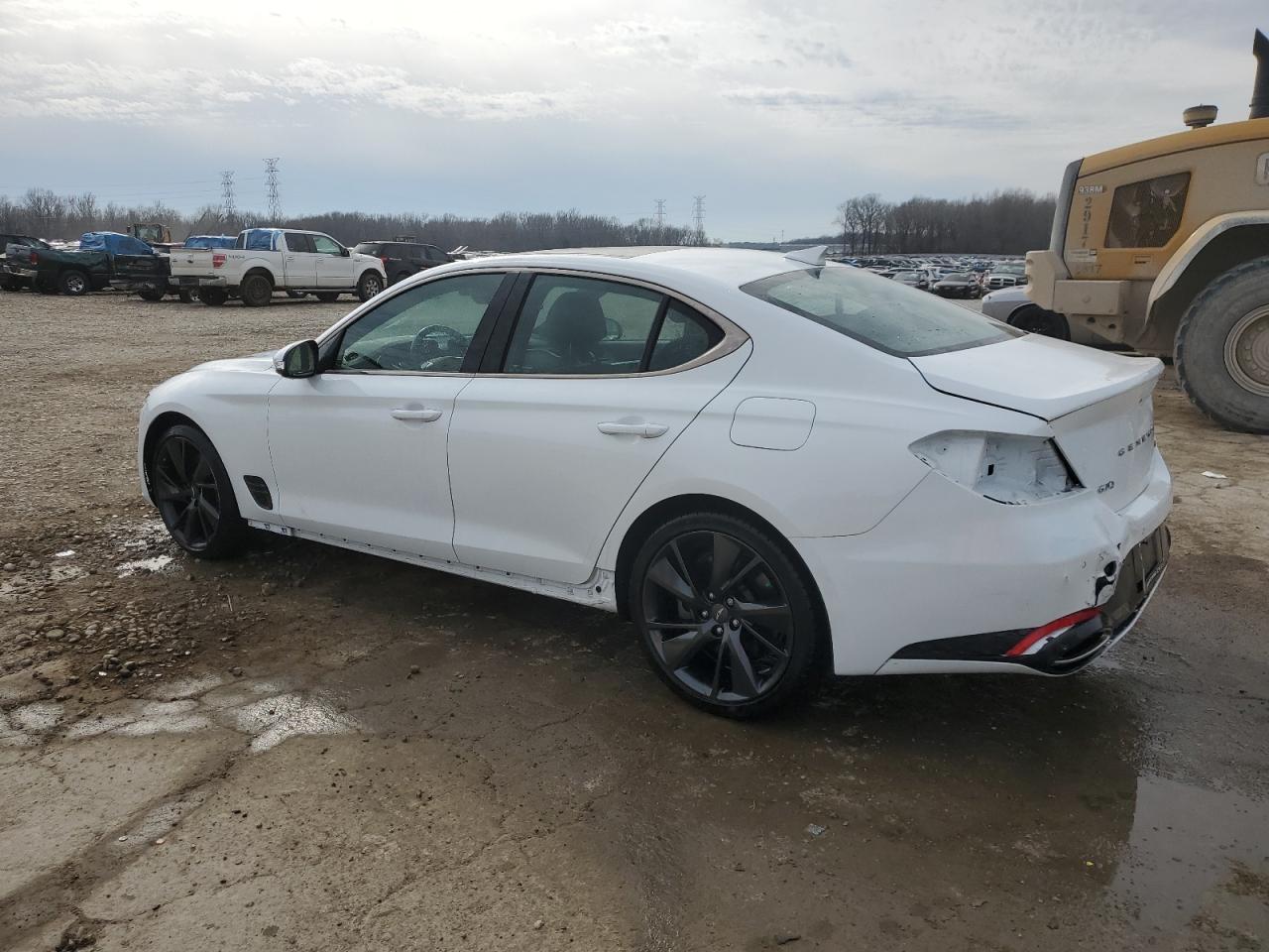 2022 Genesis G70 VIN KMTG54TE3NU081673 Copart auction photo, rear end damage thumbnail 2