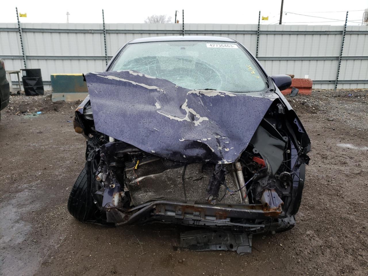 2010 Honda Fit VIN JHMGE8H45AC016943 Copart auction photo, front end / side damage thumbnail 5