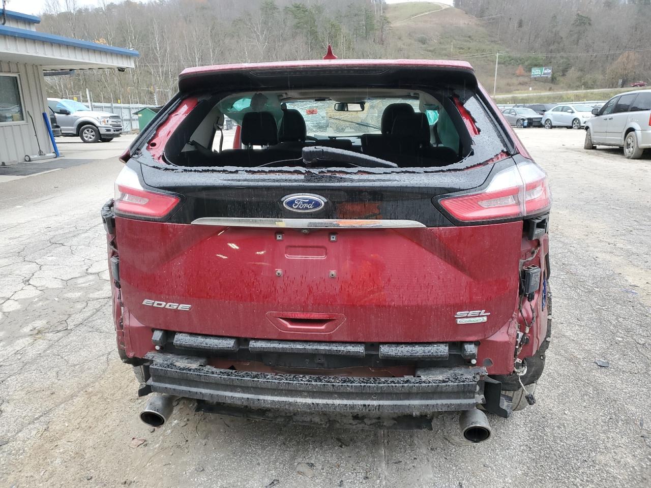 2019 Ford Edge VIN 2FMPK3J97KBC17694 Copart auction photo, front end / side damage thumbnail 6