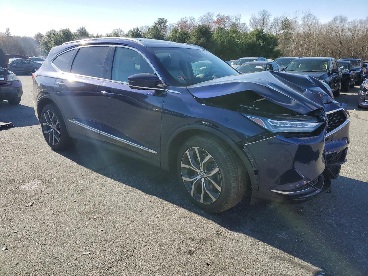 2022 Acura MDX VIN 5J8YE1H49NL050047 Copart auction photo, front end / minor dent/scratches damage thumbnail 4