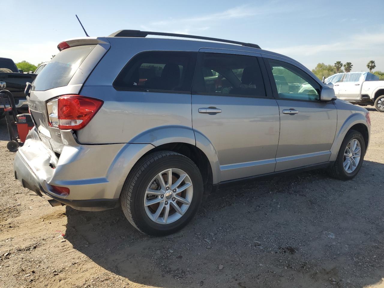 2015 Dodge Journey VIN 3C4PDCBB7FT747058 Copart auction photo, rear end damage thumbnail 3