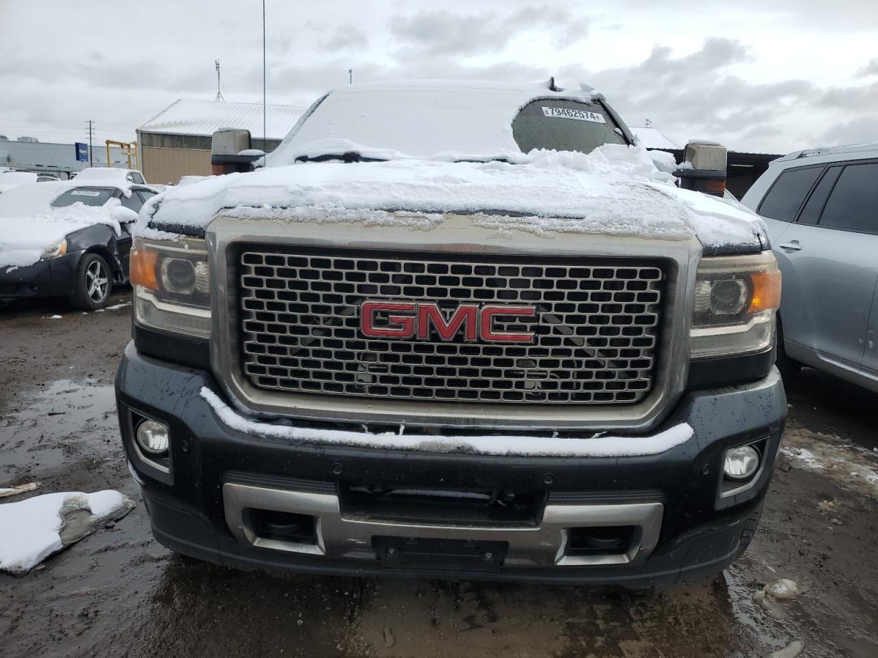 2016 GMC Sierra VIN 1GT12UE80GF124927 Copart auction photo, burn damage thumbnail 5