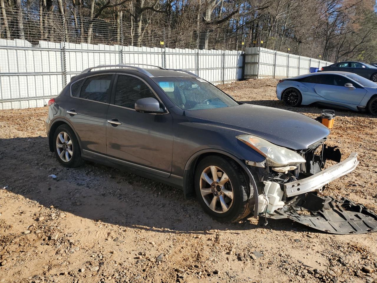 2010 Infiniti EX VIN JN1AJ0HR3AM757377 Copart auction photo, front end / undercarriage damage thumbnail 4
