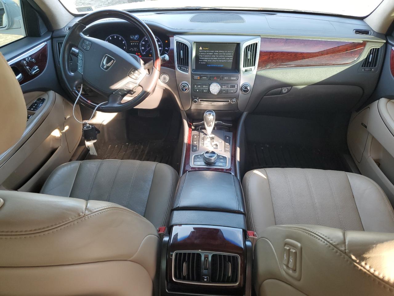 2013 Hyundai Equus VIN KMHGH4JH0DU063340 Copart auction photo, front end / minor dent/scratches damage thumbnail 8