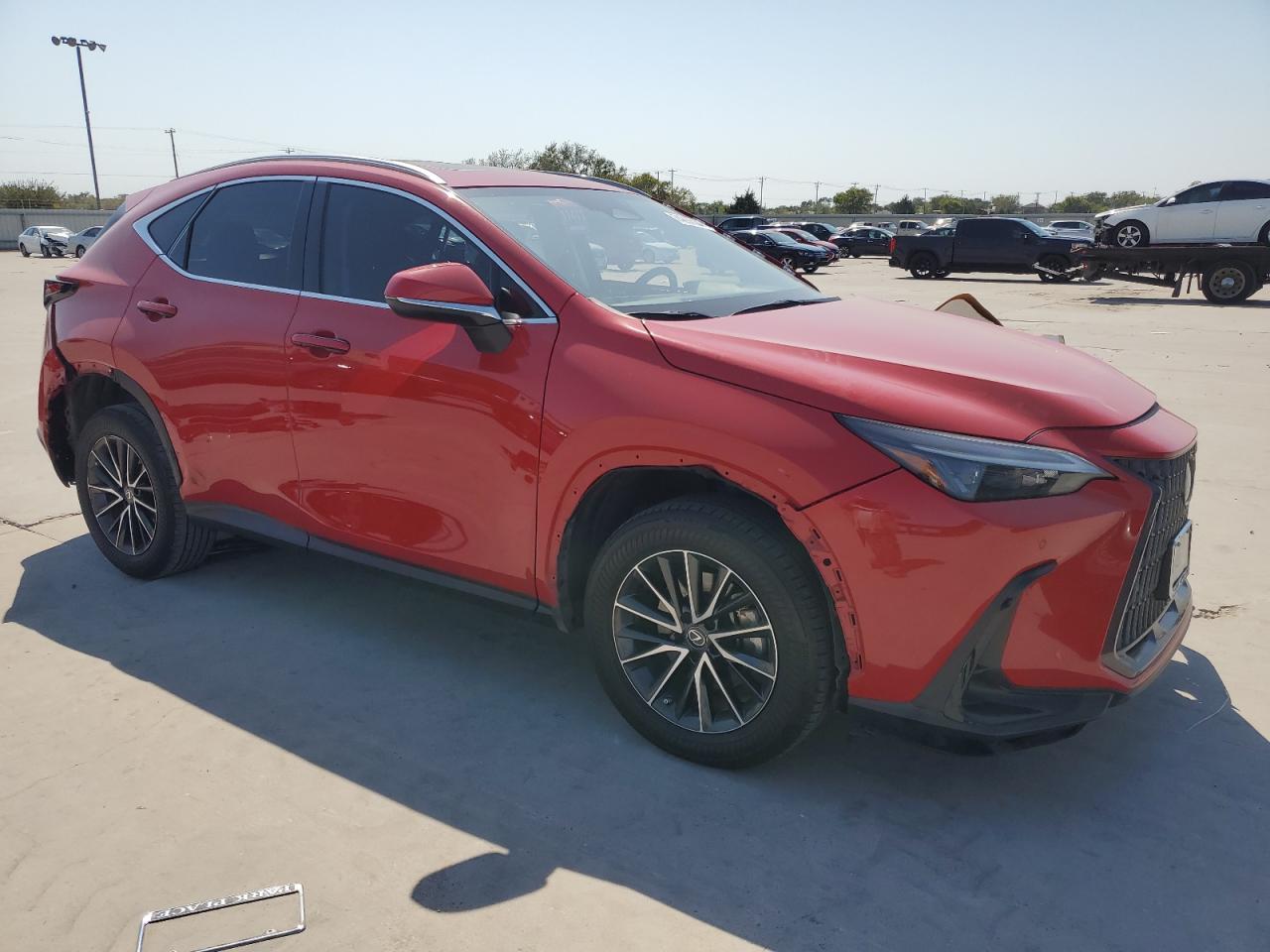 2022 Lexus NX VIN 2T2GDCAZ0NC002034 Copart auction photo, stripped / all over damage thumbnail 4