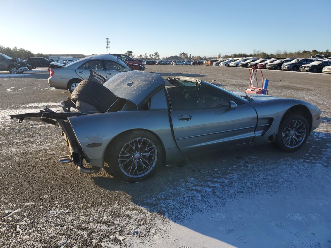 2003 Chevrolet Corvette VIN 1G1YY22GX35126223 Copart auction photo, all over damage thumbnail 3