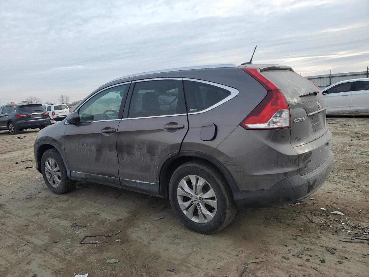 2012 Honda CR-V VIN 5J6RM4H74CL070778 Copart auction photo, side damage thumbnail 2