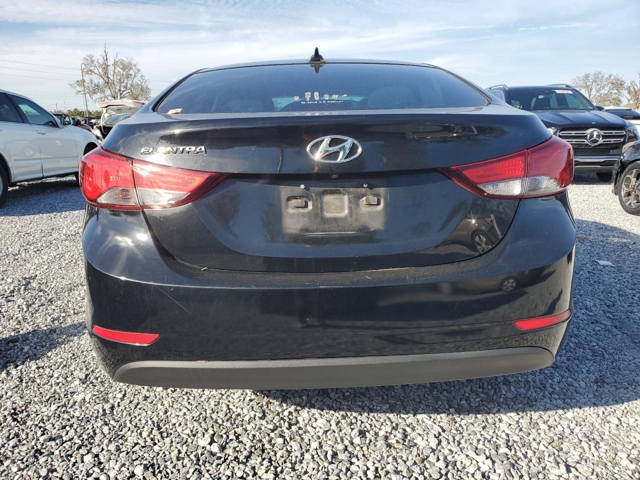 2016 Hyundai Elantra VIN 5NPDH4AE1GH661254 Copart auction photo, vandalism damage thumbnail 6