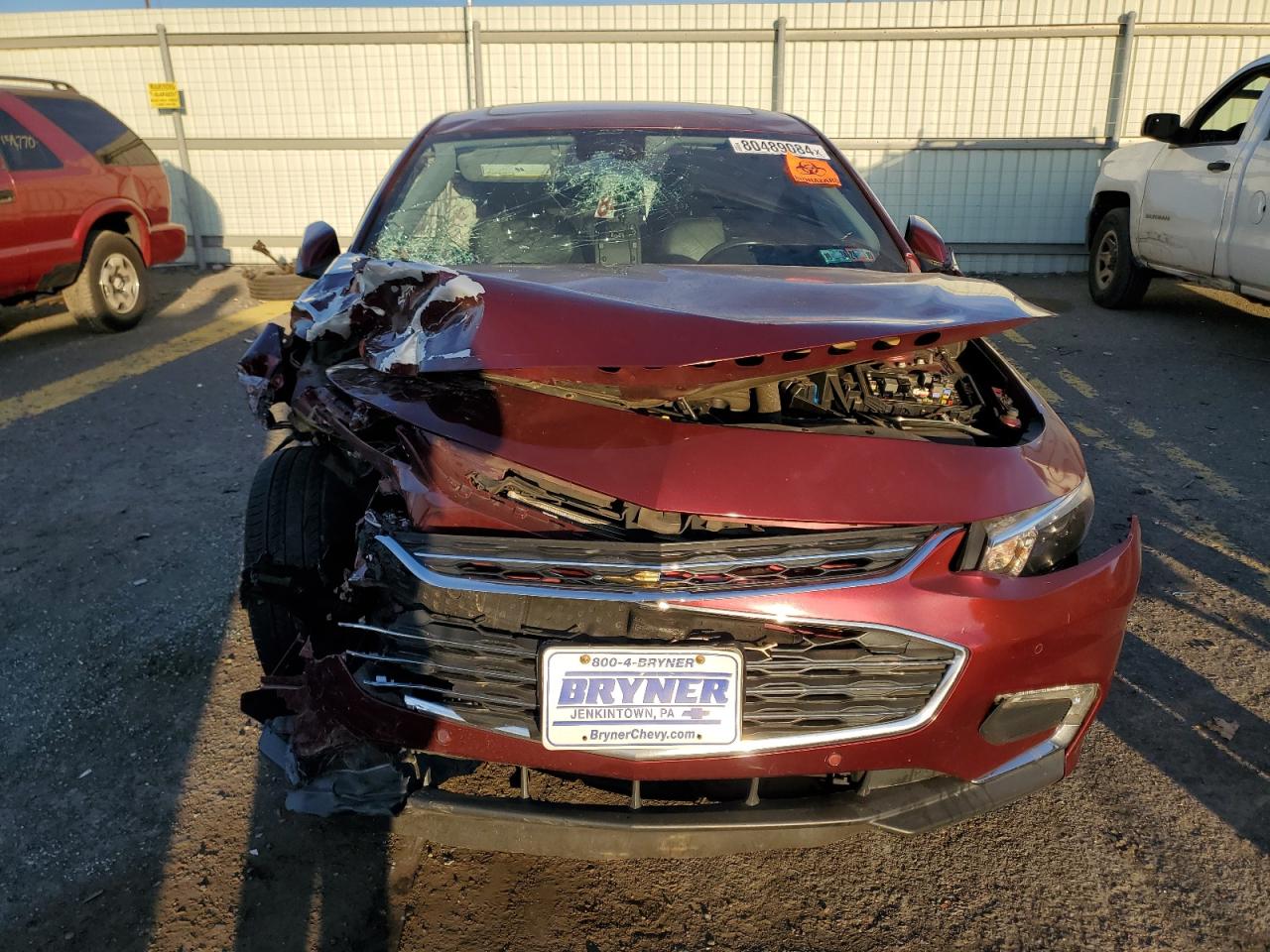 2016 Chevrolet Malibu VIN 1G1ZE5ST3GF272541 Copart auction photo, front end / side damage thumbnail 5