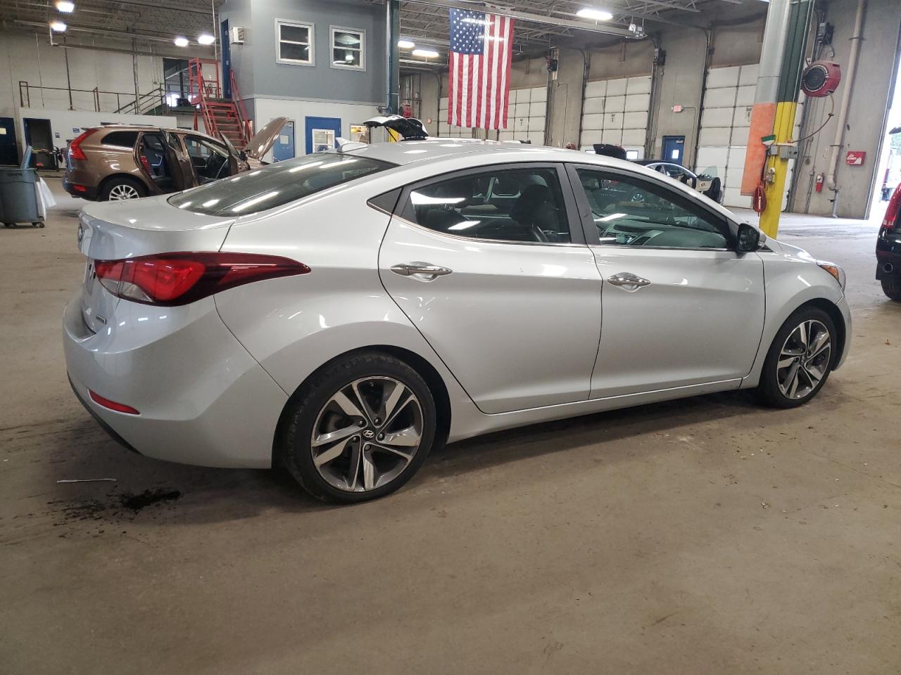 2014 Hyundai Elantra VIN 5NPDH4AE6EH485184 Copart auction photo, mechanical damage thumbnail 3