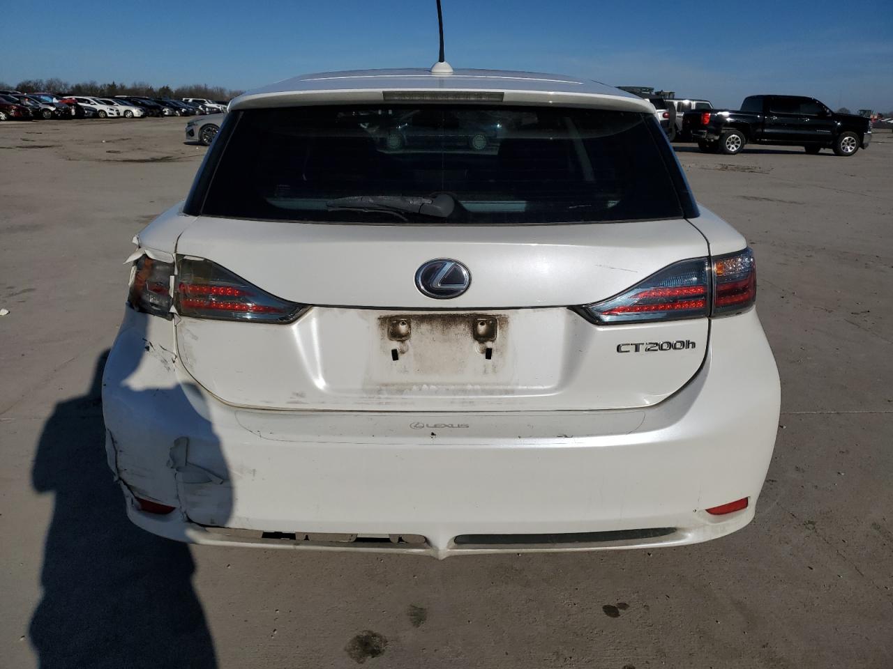 2012 Lexus CT VIN JTHKD5BH0C2064303 Copart auction photo, all over / side damage thumbnail 6