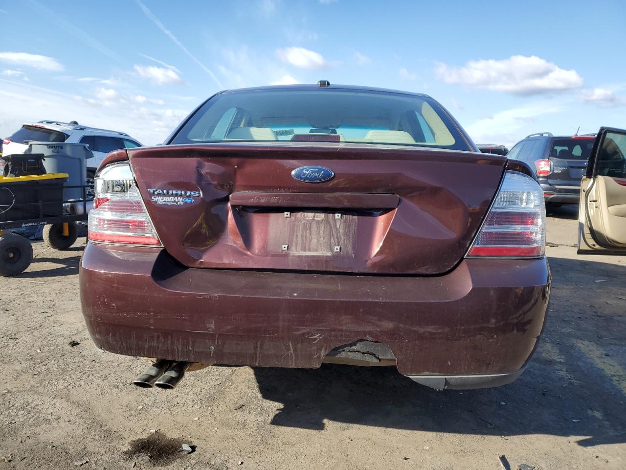2009 Ford Taurus VIN 1FAHP23W49G106097 Copart auction photo, front end / rear end damage thumbnail 6