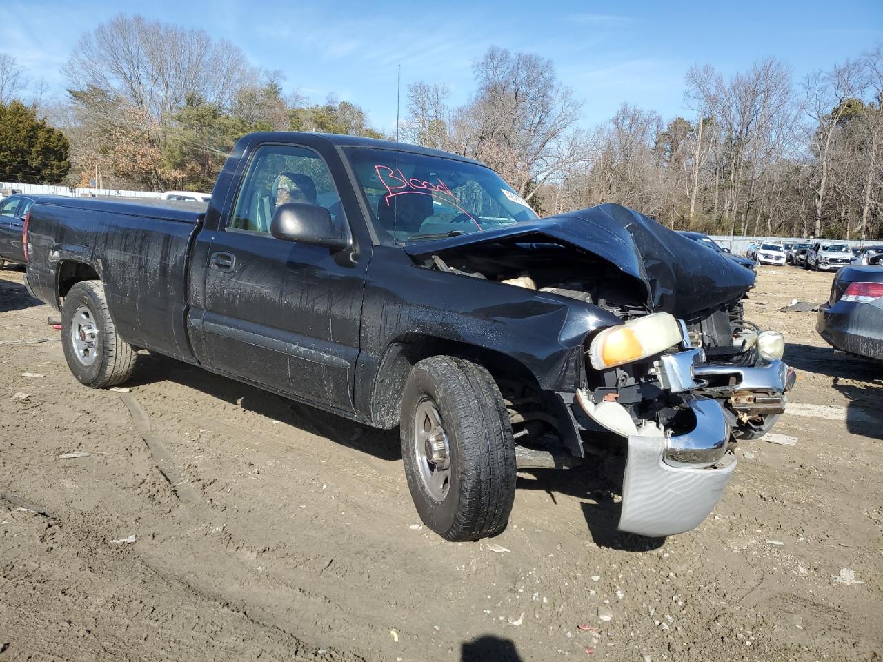 2003 GMC Sierra VIN 1GTEC14V03Z322890 Copart auction photo, front end / minor dent/scratches damage thumbnail 4