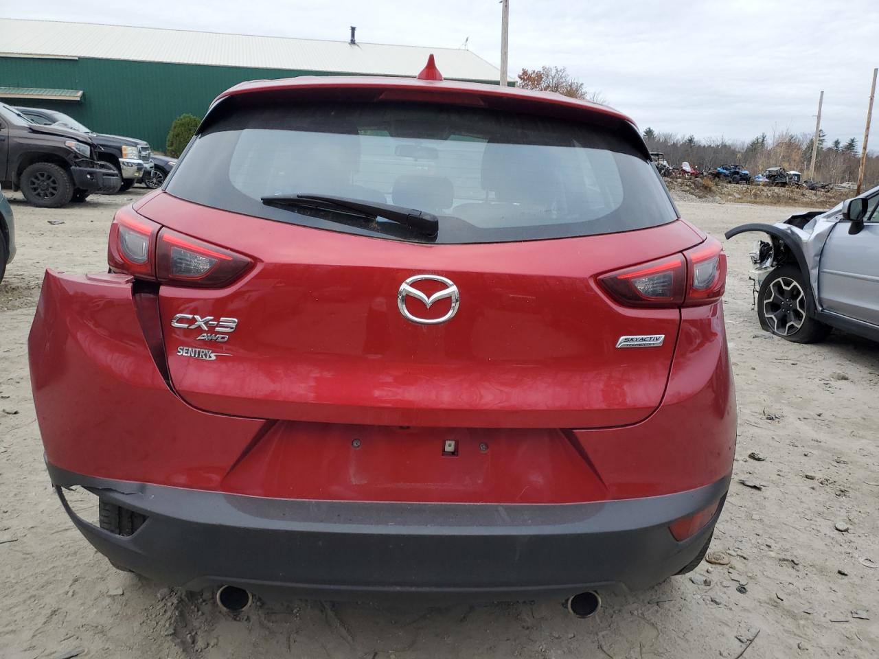 2017 Mazda CX-3 VIN JM1DKFC79H0171669 Copart auction photo, rear end / side damage thumbnail 6
