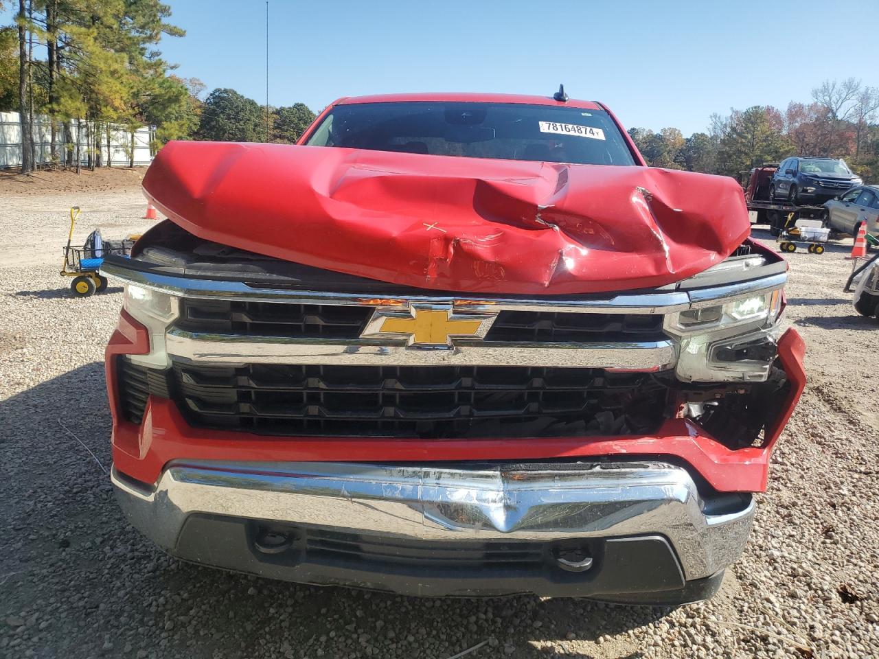 2022 Chevrolet Silverado VIN 1GCPDKEKXNZ540838 Copart auction photo, front end / side damage thumbnail 5