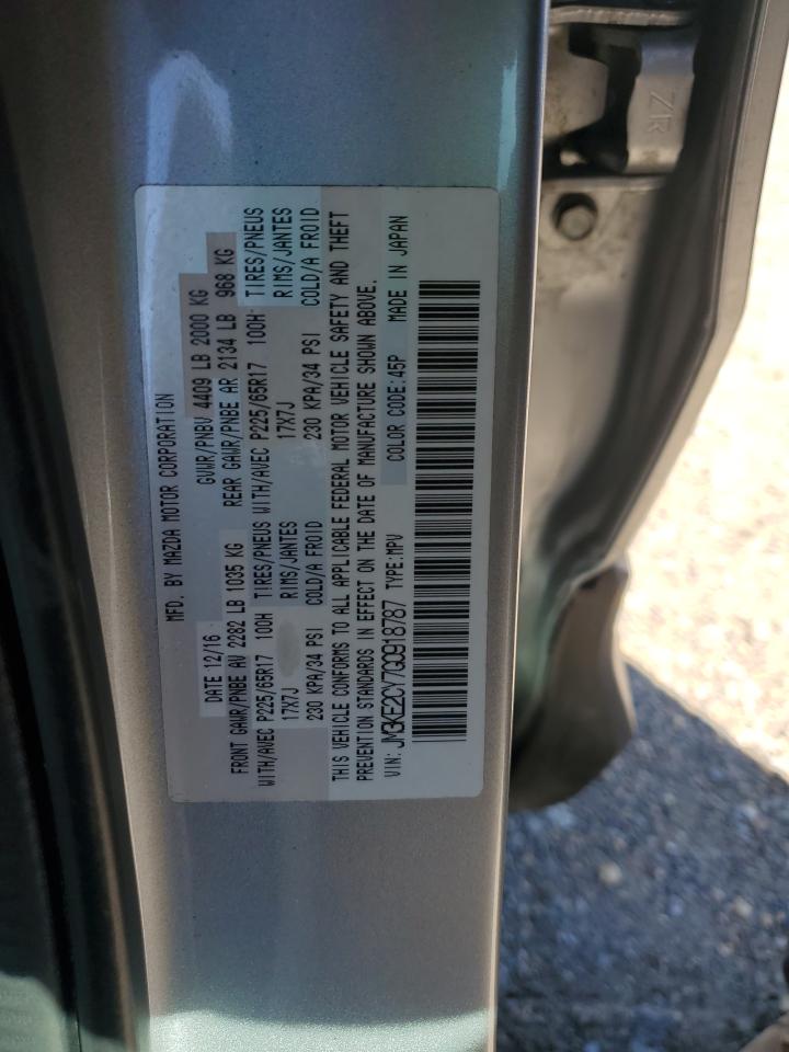 2016 Mazda CX-5 VIN JM3KE2CY7G0918787 Copart auction photo, side / minor dent/scratches damage thumbnail 13